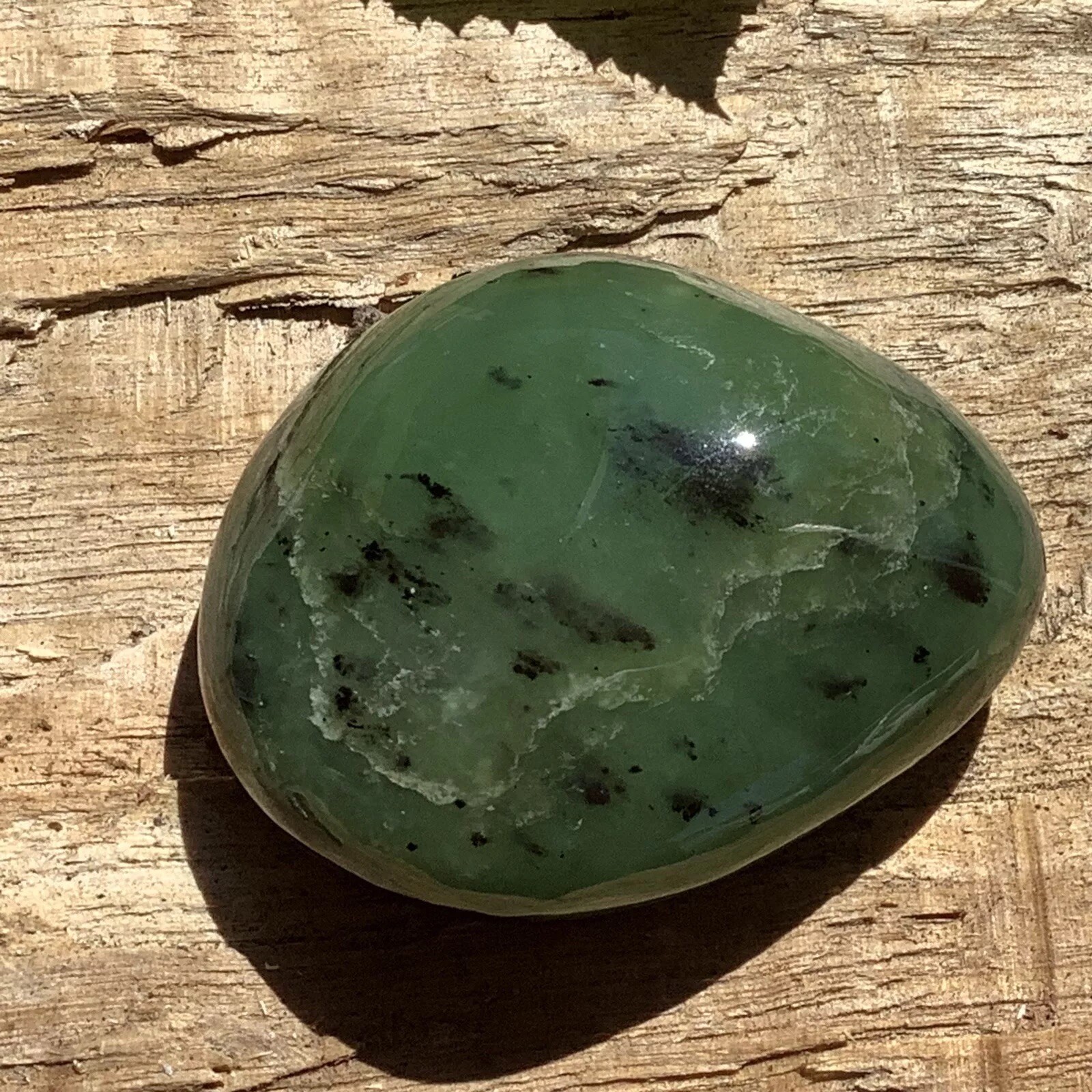 Siberian Jade Pebble Green Nephrite Jade Stone Polish Sayan Mountain Siberia #8