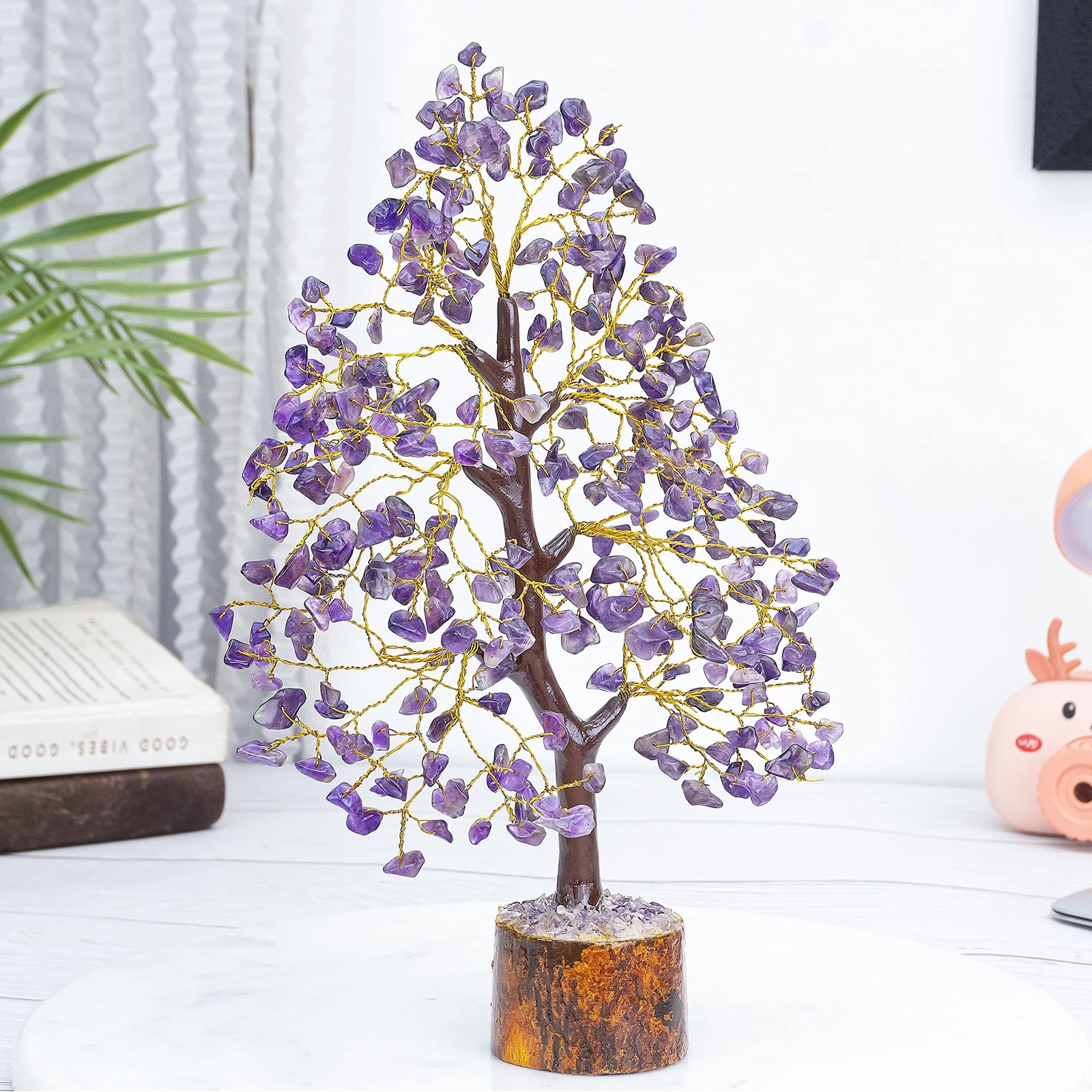 Crocon® Amethyst Tree of Life, Birthday Gifts for Women & Men, Purple House