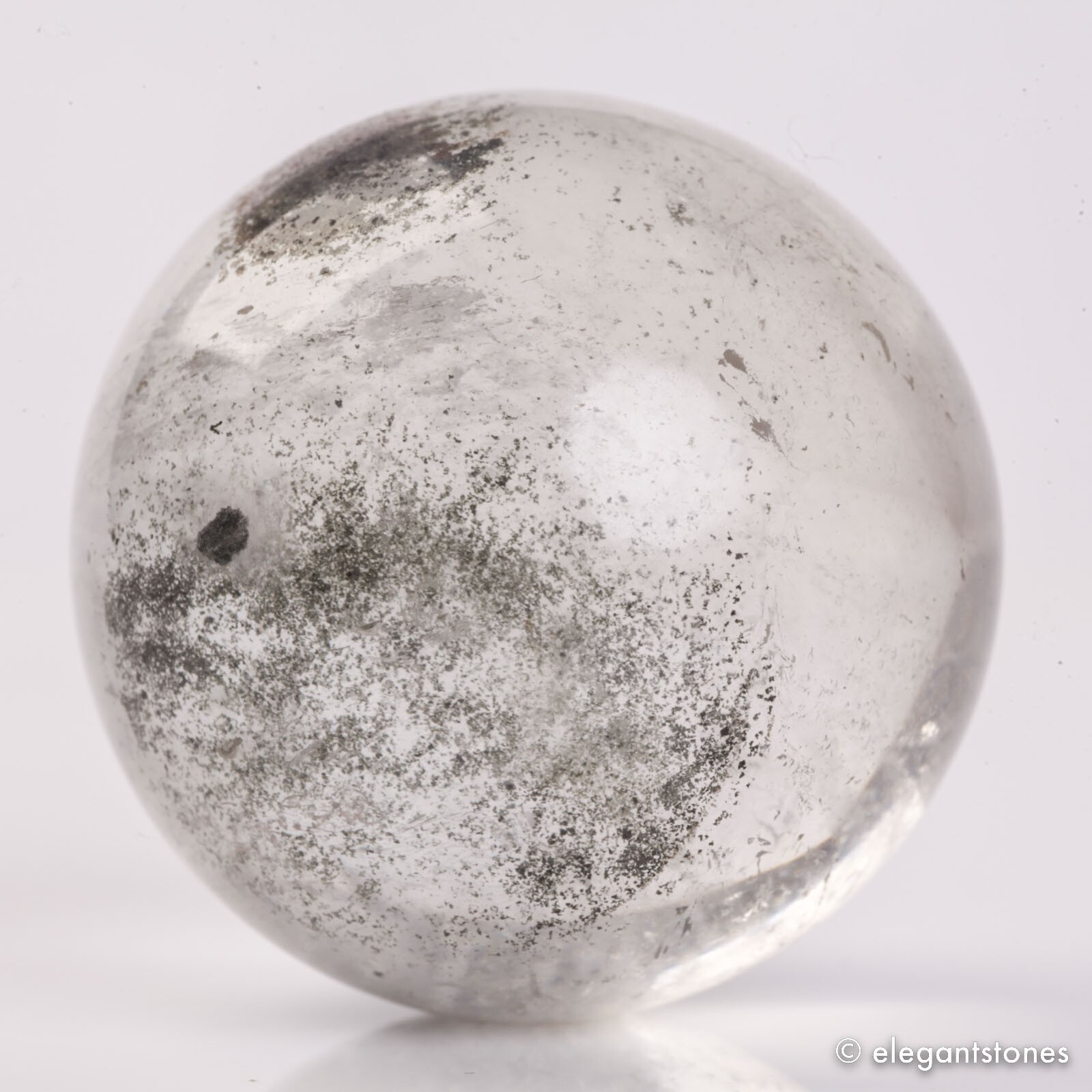 91g40mm Natural Garden/Phantom/Ghost/Lodolite Quartz Crystal Sphere Healing Ball