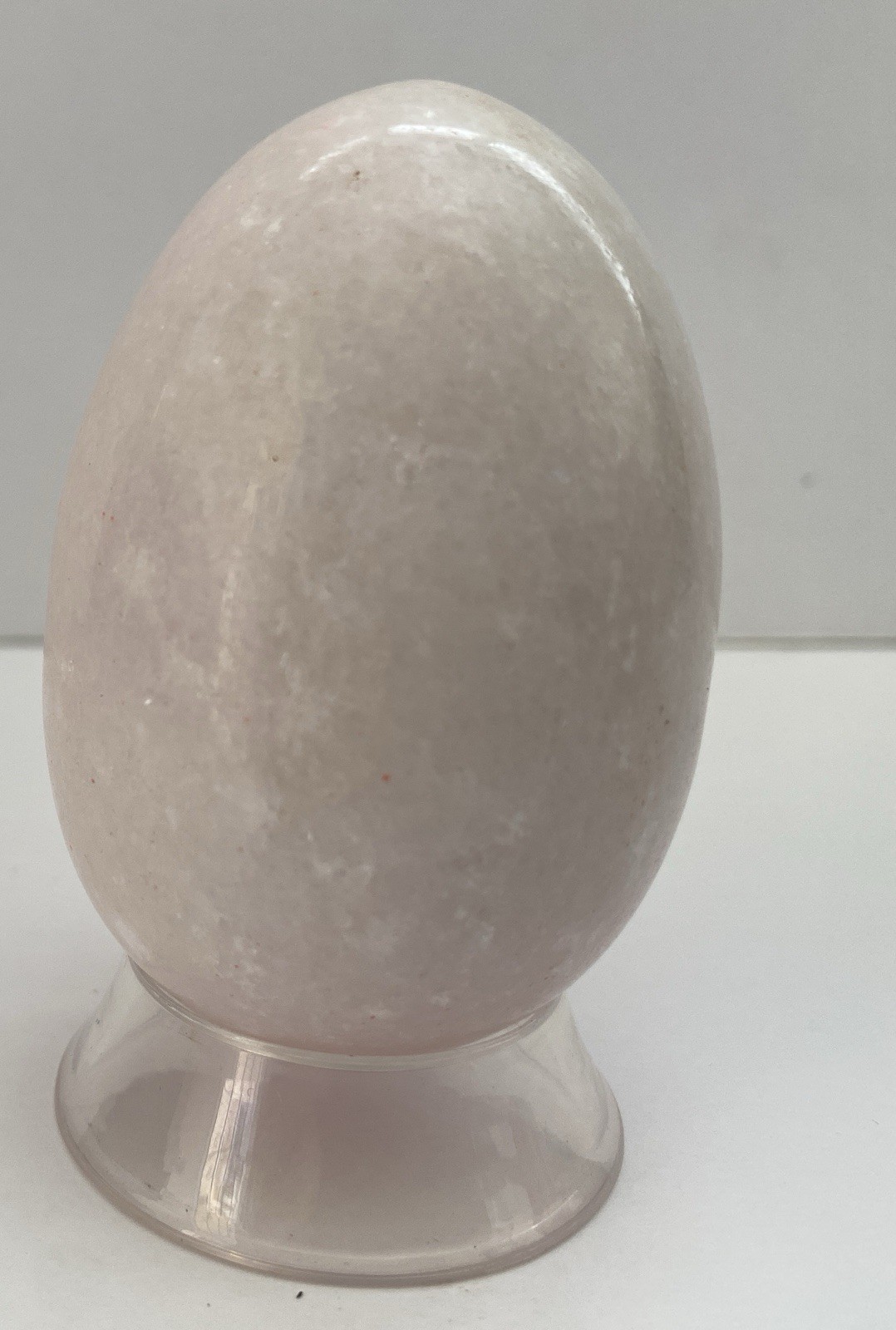 Natural Onyx Stone Egg With Stand Hand Polished Banded Agate Calcite Crystal