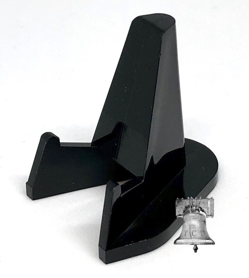 10 Display Stand Easel for Rock Fossil Mineral Geode Agate Stands Air-tite BLACK