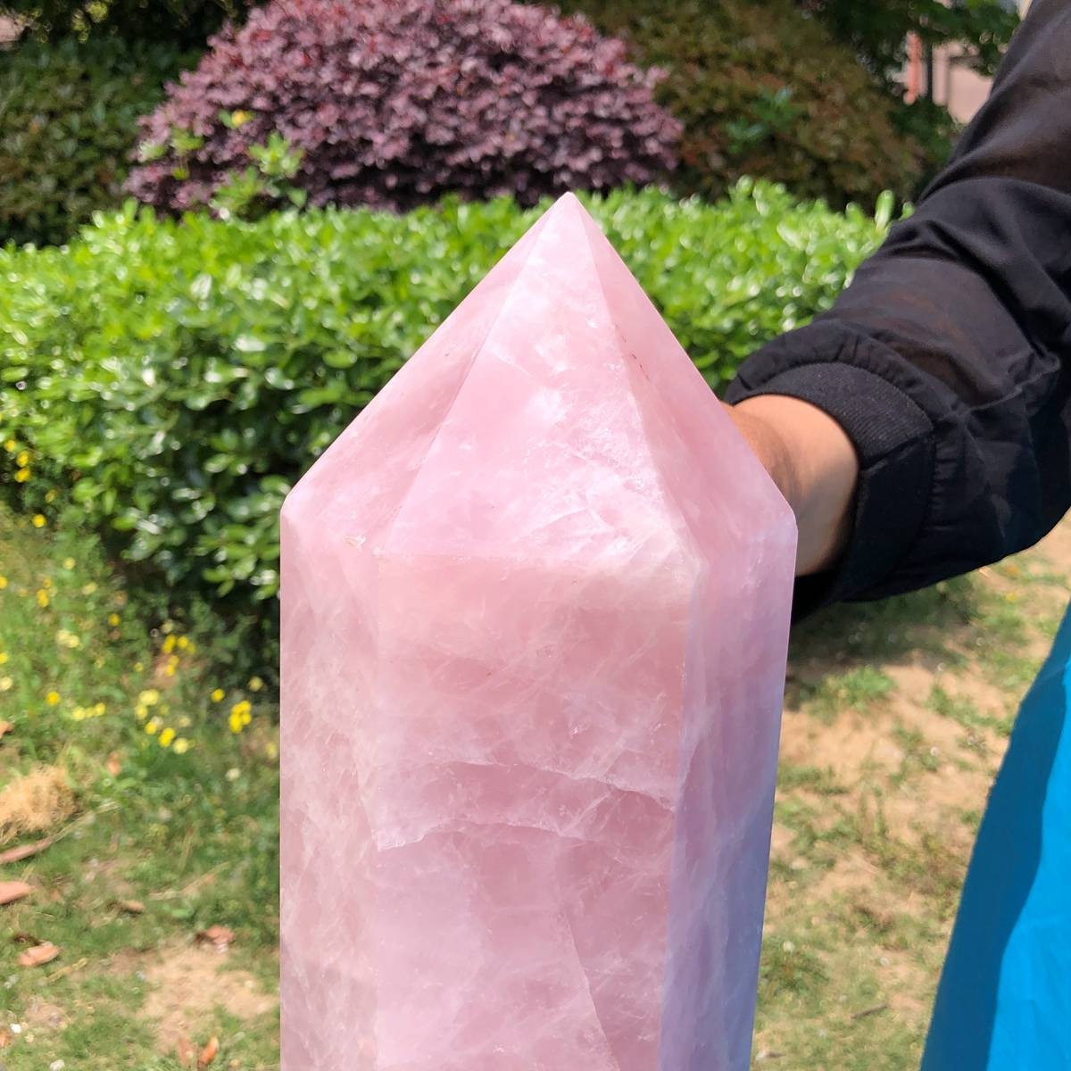 12.76LB Large Natural Powder Crystal Column Wand Obelisk Mineral Healing 5055