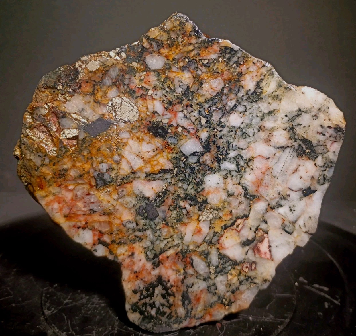 Rare Old Stock Pilot Knob Specimen Magnetic Magnetite Pyrite Feldspar Quartz