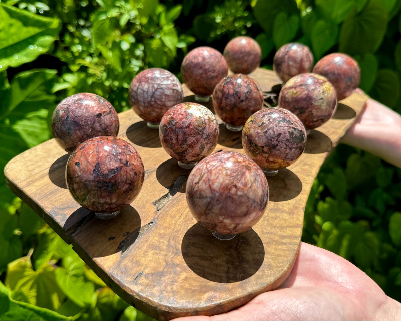 Red Moonstone Crystal Sphere LARGE 1.75 – 2″ Sphere (Natural Moonstone Sphere)