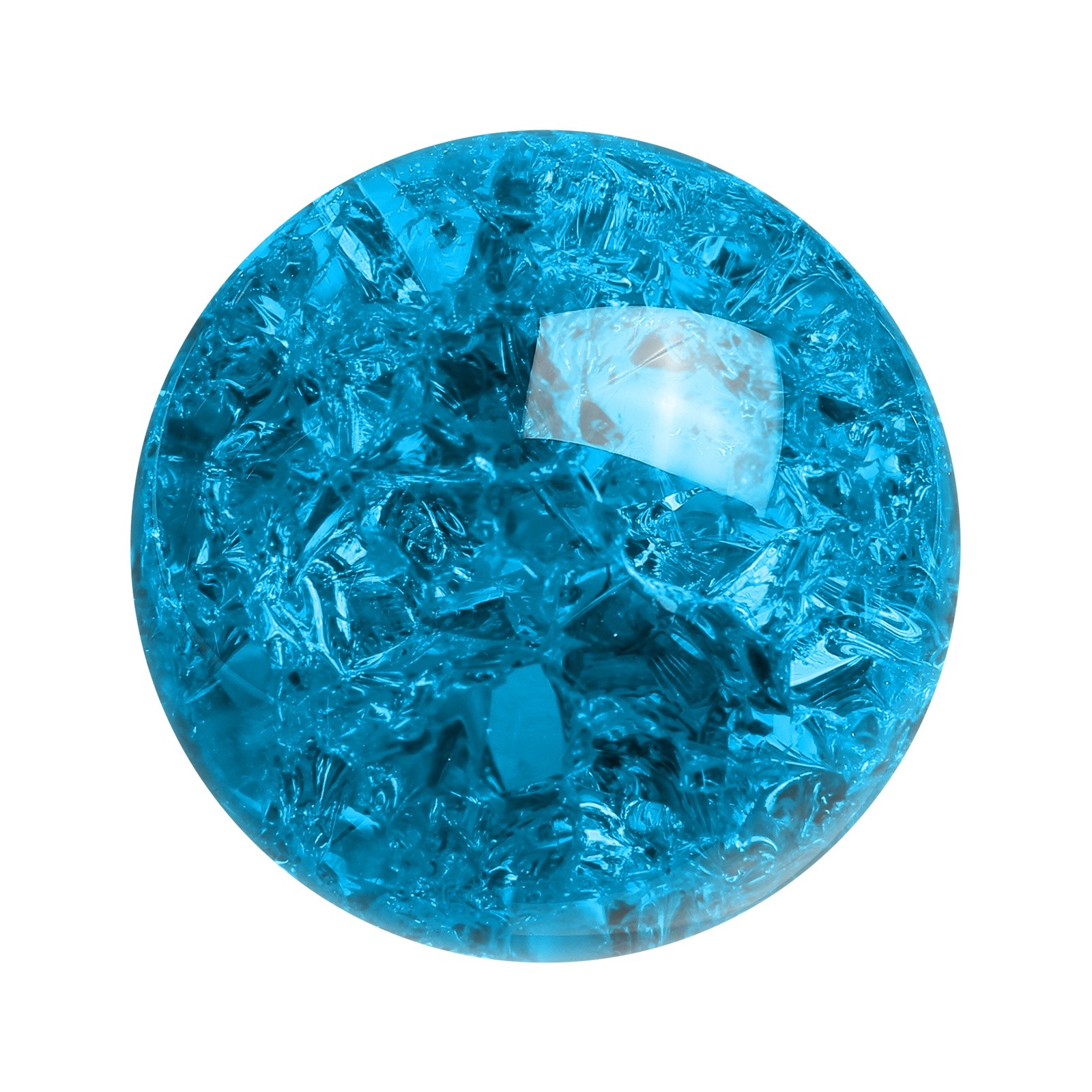 Round Crystal Sphere 50mm 2″ Decorative Sphere Crystal Ball Lake Blue