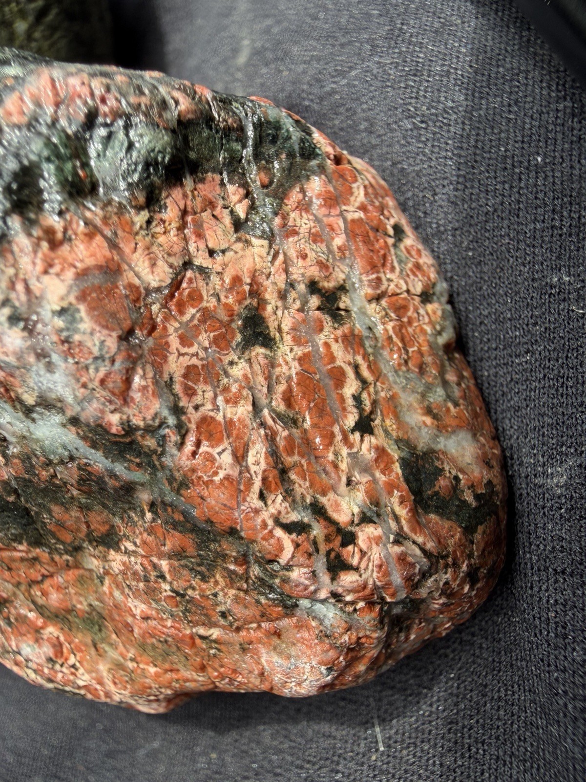 “The Dragon Eggs” Pair | Rare Red & Green Natural River Stones/ Lapidary/Display