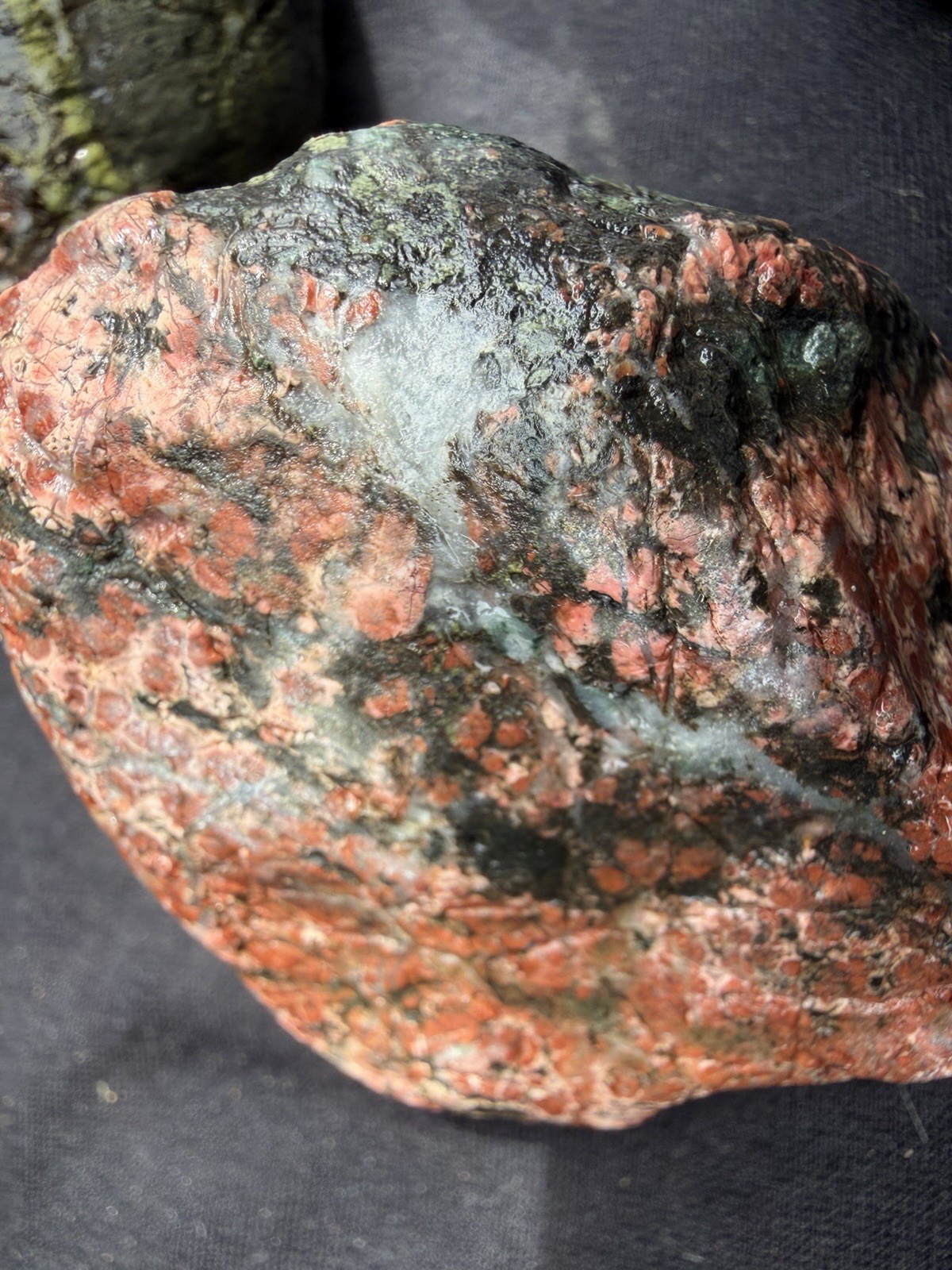 “The Dragon Eggs” Pair | Rare Red & Green Natural River Stones/ Lapidary/Display
