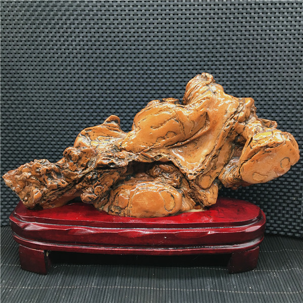 1.45Kg Unique natural Ancient pottery stone specimen healing from ,china +stand