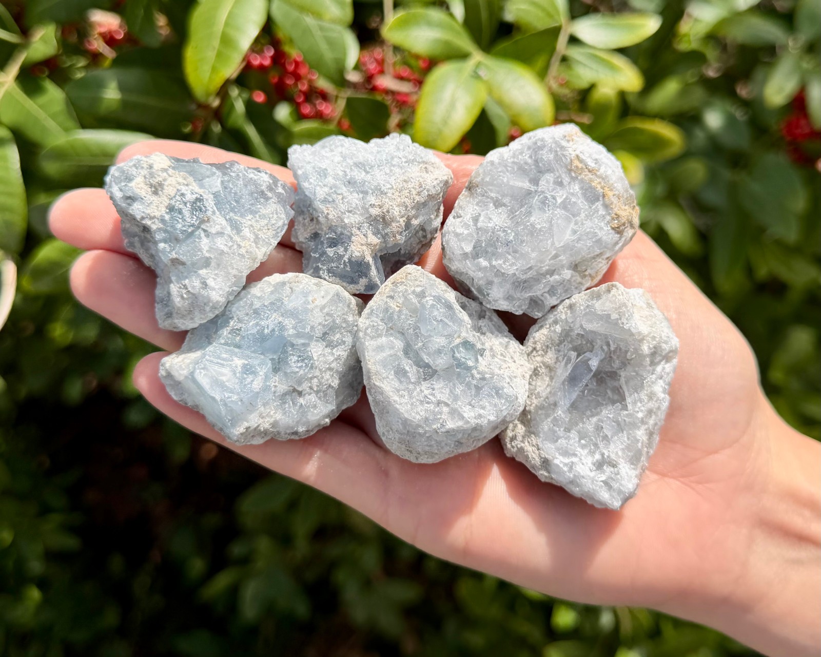 Natural Small Celestite Clusters CLEARANCE Bulk Wholesale Lots (‘B’ Grade)