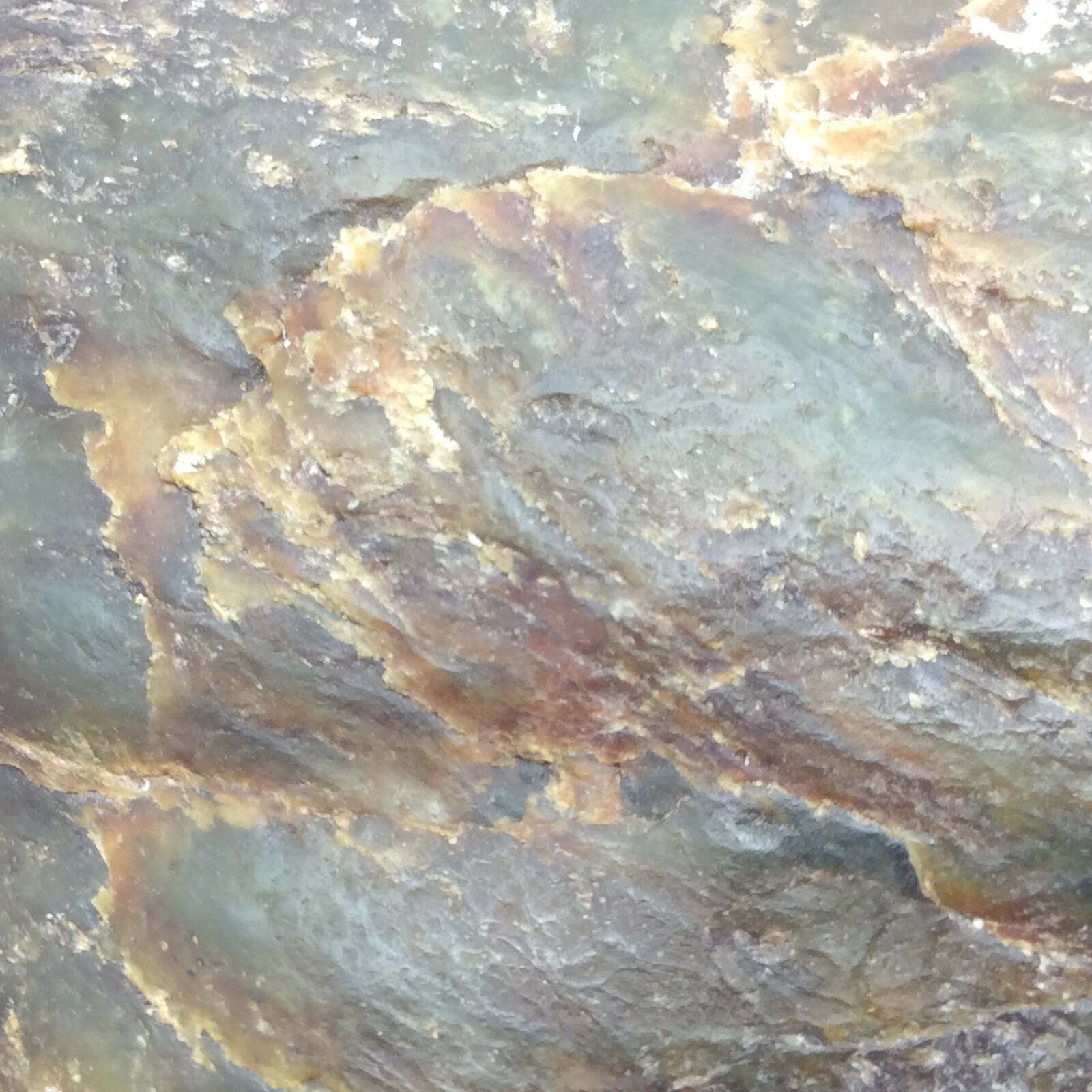 Big Sur Jade Vulcan Iron Stain Ocean Polish Nephrite Display Stone Monterey #20