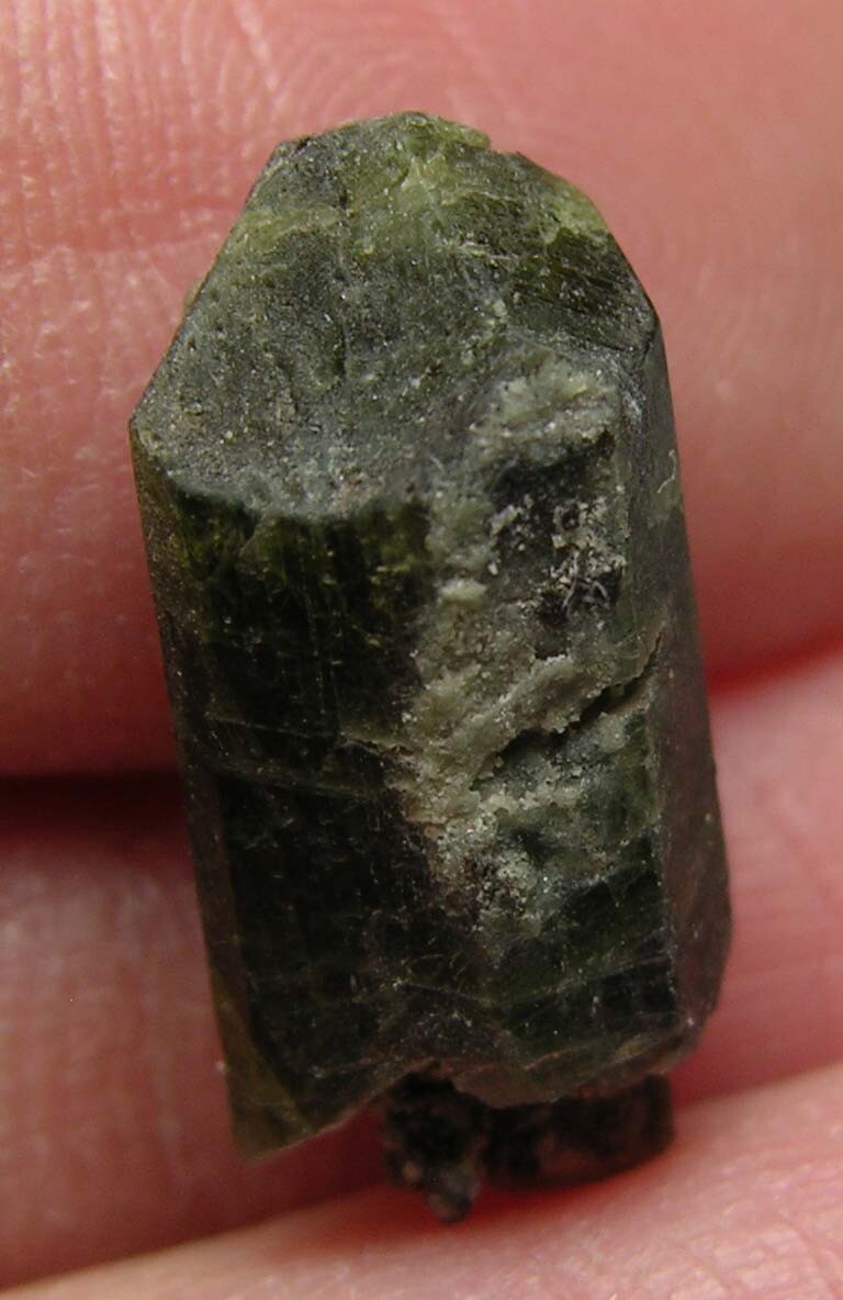 #2 Quebec Canada 7.50ct Natural Raw Diopside Crystal Specimen 1.50g 16.00mm