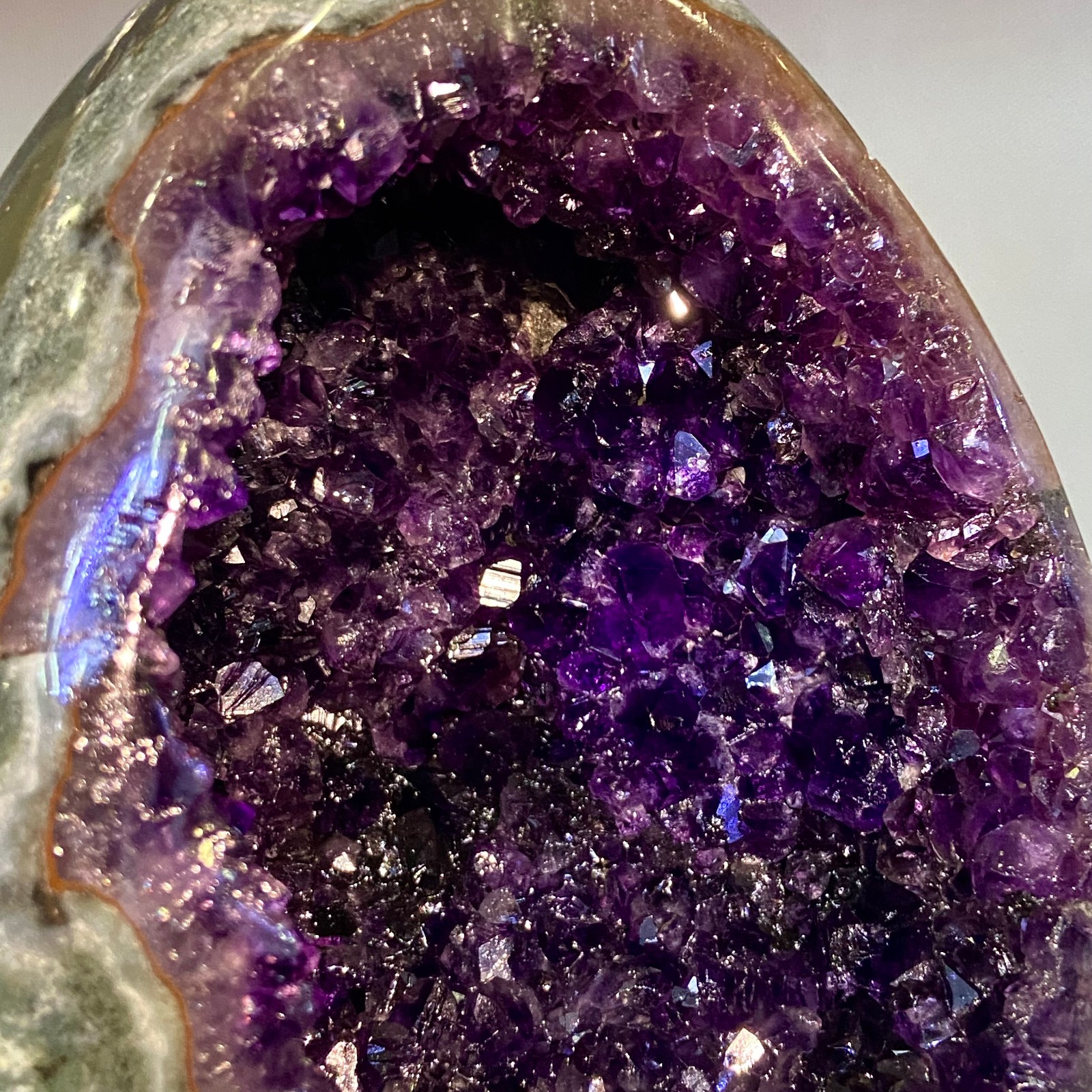 8.26LB Natural amethyst Dinosaur egg Quartz Crystal specimen healing