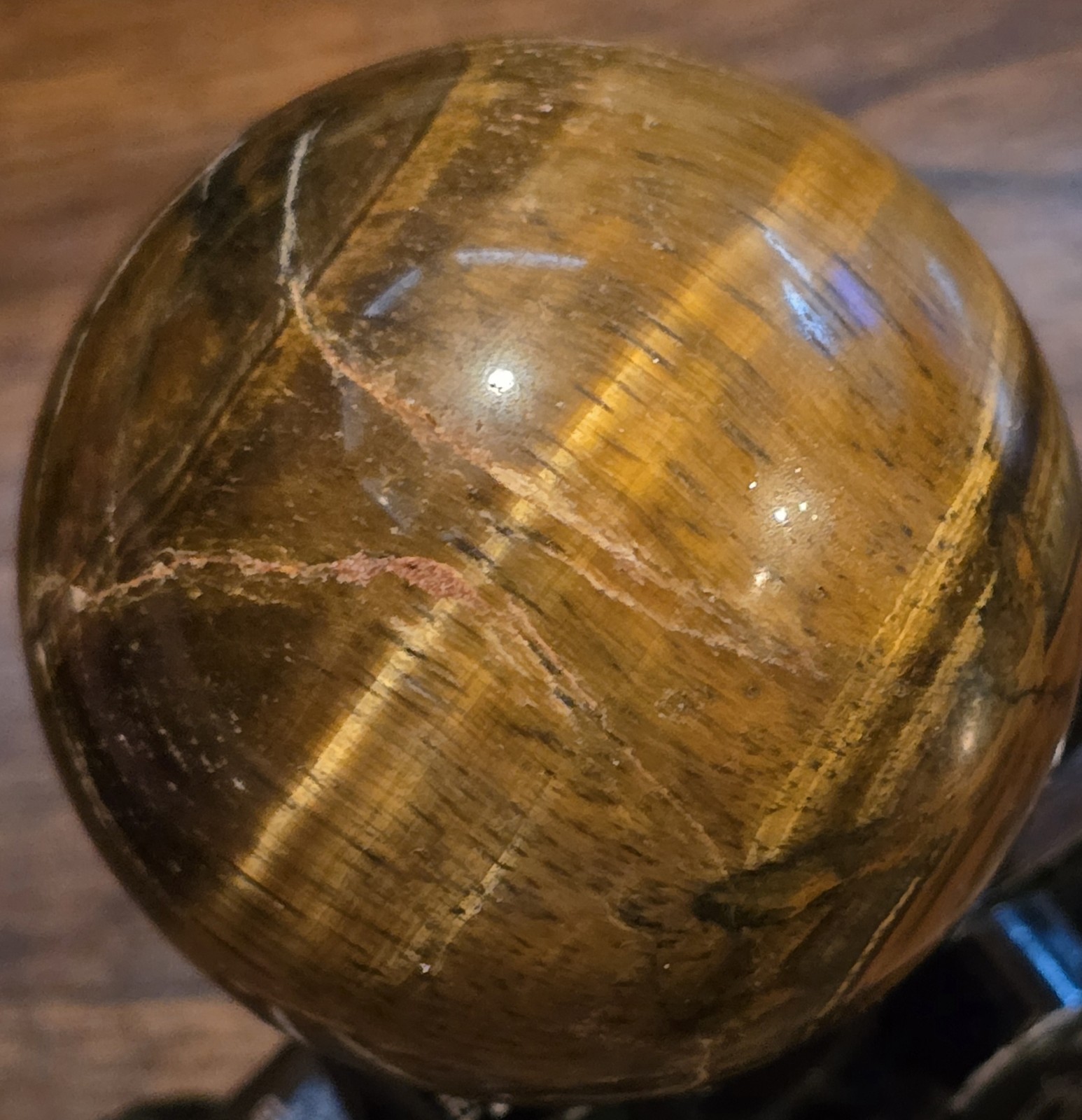 2” Polished Marble Granite Stone Ball Sphere Orb Brown Cream Paperweight