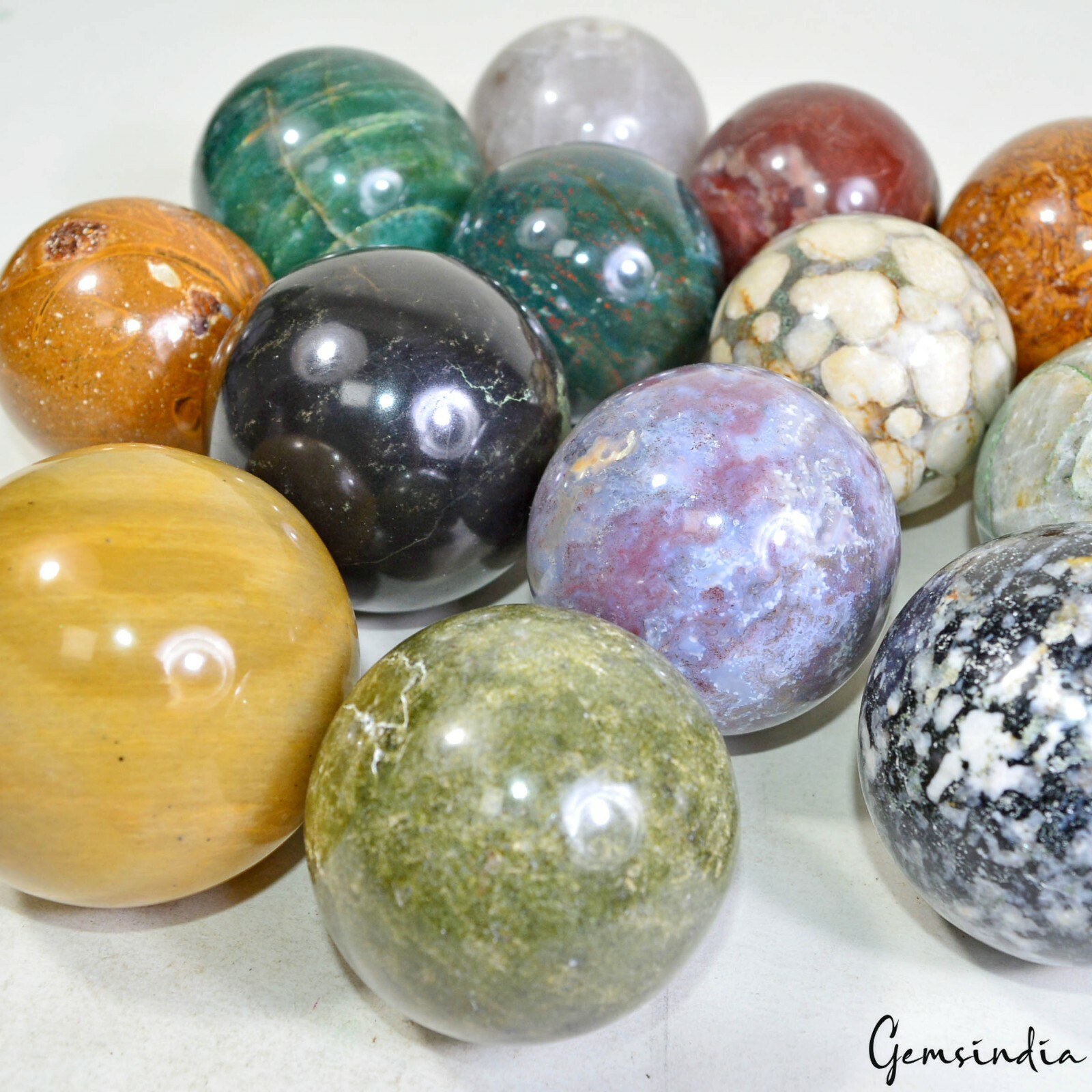 2.4 Kilo Natural Untreated Multi Gemstone Healing Crystal Sphere Ball With Stand