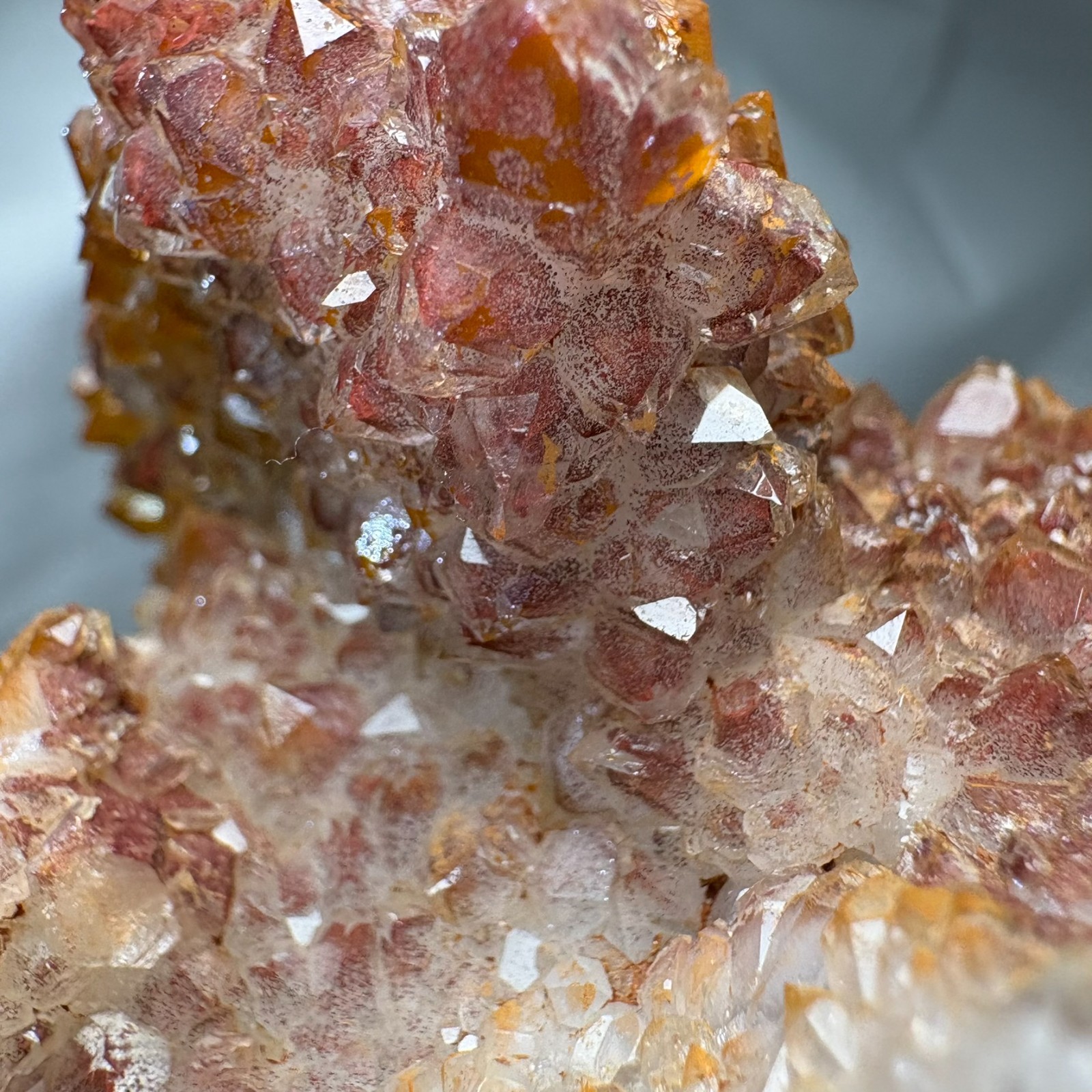 Natural Quartz w/ Pyramid Includion Cluster Crystal Raw Mineral Specimen Healing