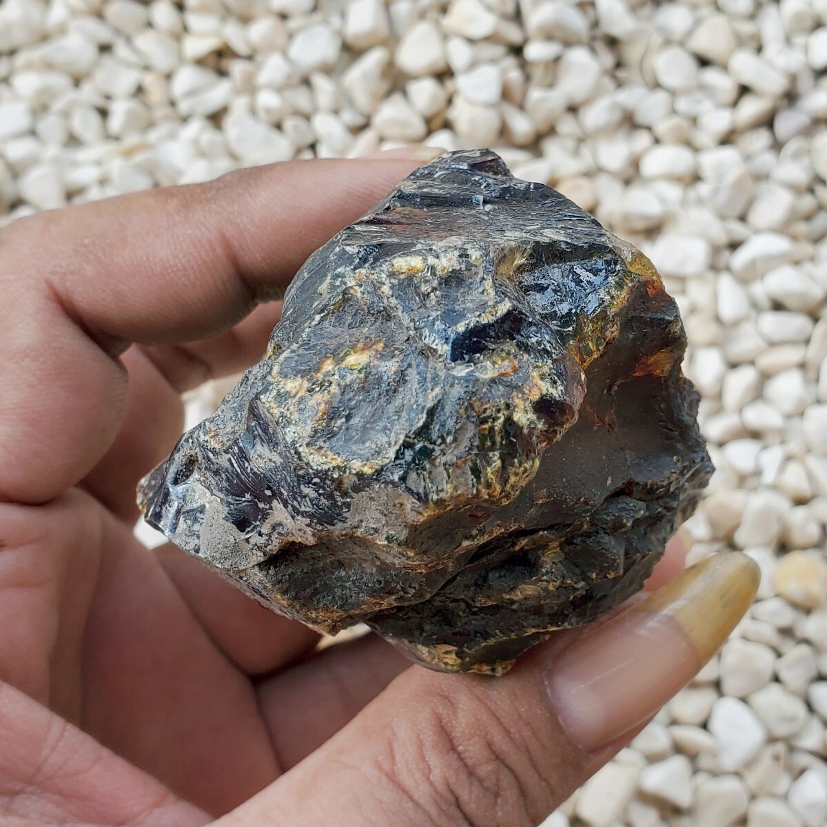 105 Grams Sumatran Blue Amber Rough #99