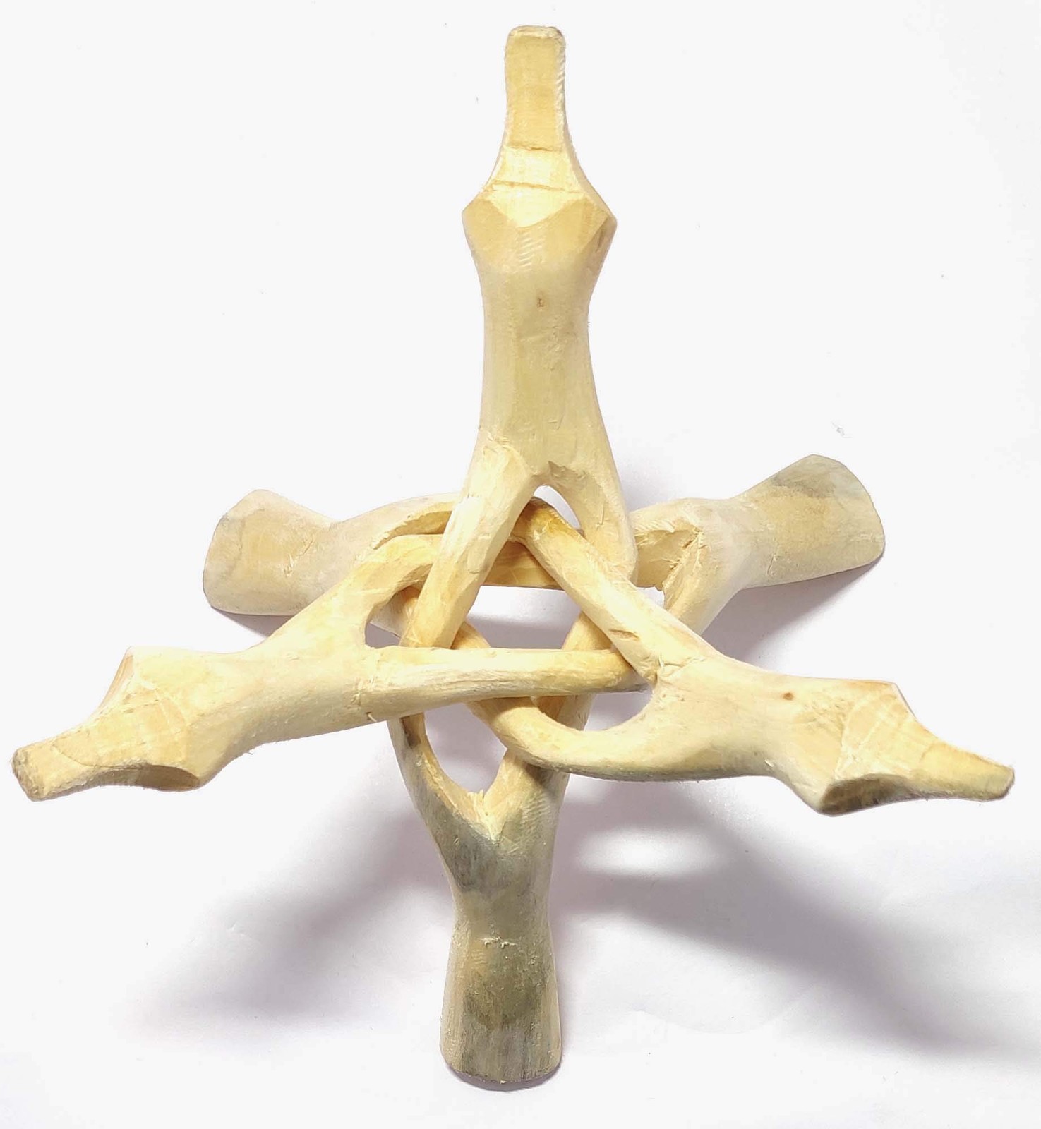 8” Wooden Tripod 3 Legs Cobra Stand Perfect for Crystal Balls, Abalone Shells…