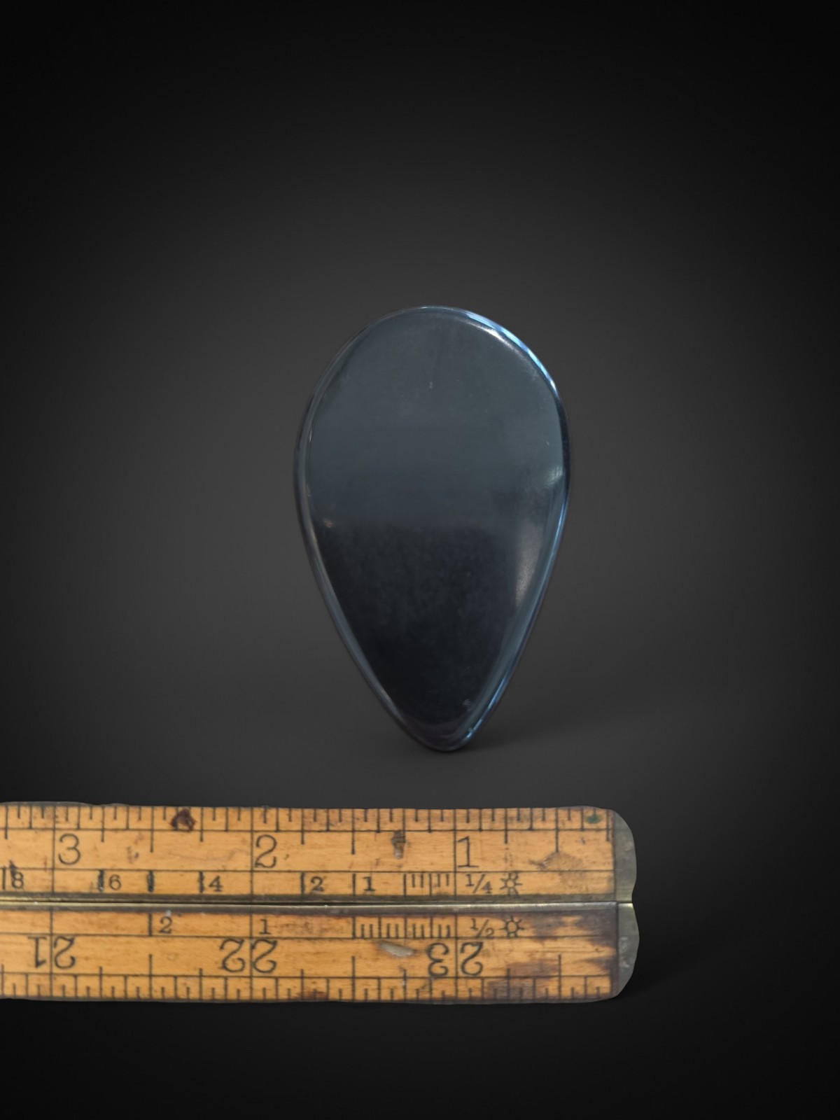 OOAK Hand Cut Black Obsidian Cabachon Nevada Stone Lapidary Cab By Gerry Lohrey