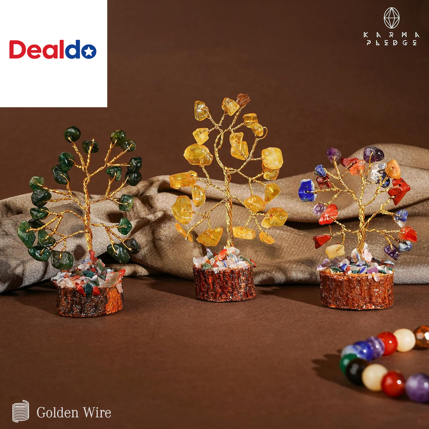 Crystal Tree Set of 12 Unique Birthday Gifts for Women, Sister, Mom, Home Office