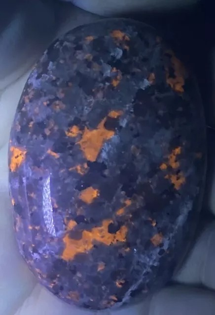 60mm Palm Yooperlite Natural flame stone Reiki Crystal Quartz Healing Decorate