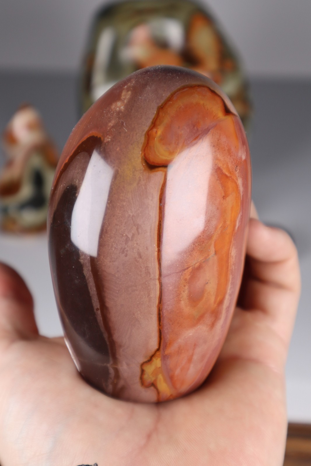 3.3kg POLYCHROME JASPER Freeforms Flames Palm Stones Crystal Collection bundle