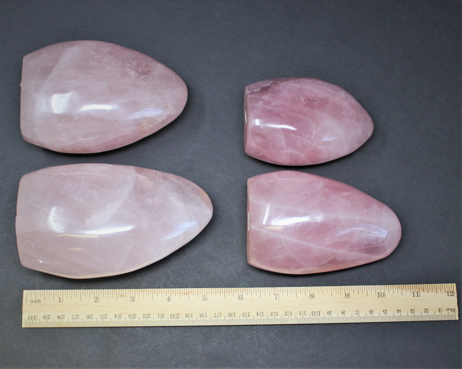 LARGE Polished Rose Quartz Freeform: Cut Base Free Standing Display Specimens