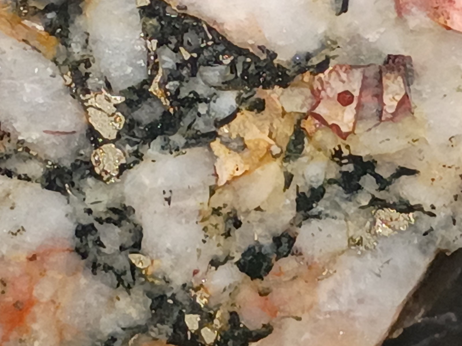 Rare Old Stock Pilot Knob Specimen Magnetic Magnetite Pyrite Feldspar Quartz