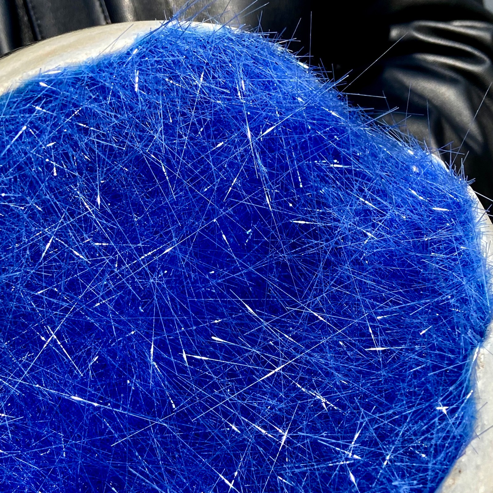 15LB Rare blue iron ore phosphate magnesium ore smiling crystal ball for healing
