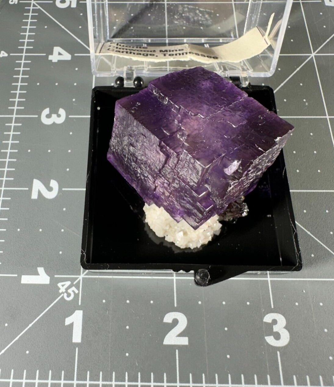 ➤1-5/8″ PURPLE FLUORITE CRYSTAL- SPHALERITE & DOLOMITE Elmwood Mine TN VIDEO➤411