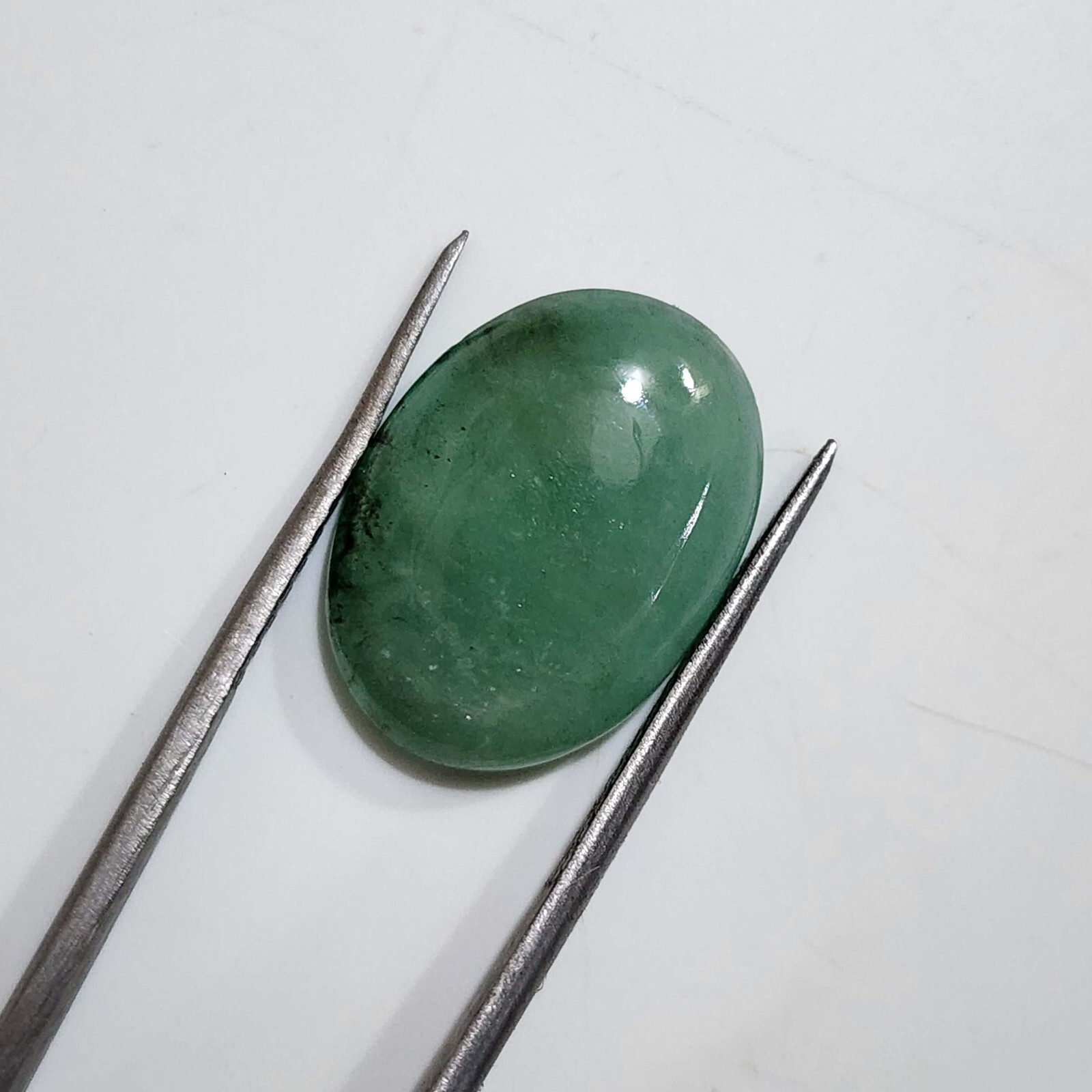 Glowing Rare Sakota Emerald Cabochon Oval Shape 5.80 Crt Emerald Loose Gemstone