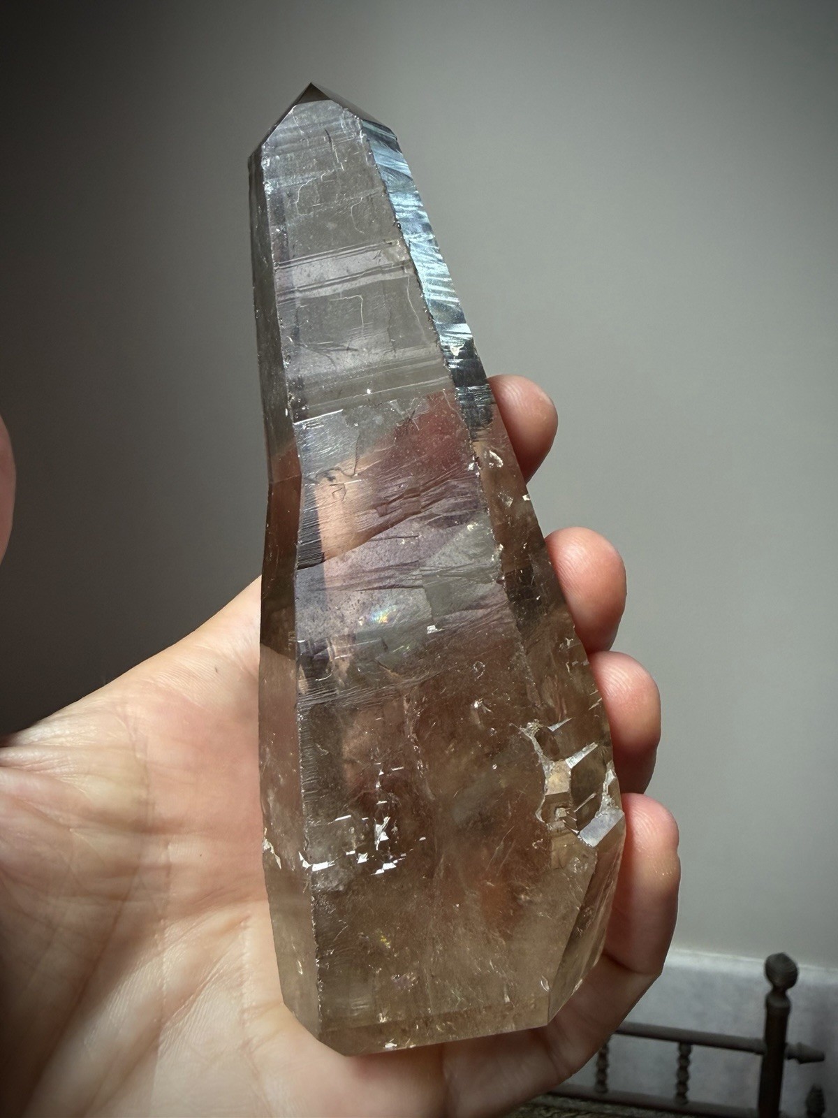 Natural Smoky Quartz Crystal Lemurian Quartz Crystal Brazil Quartz