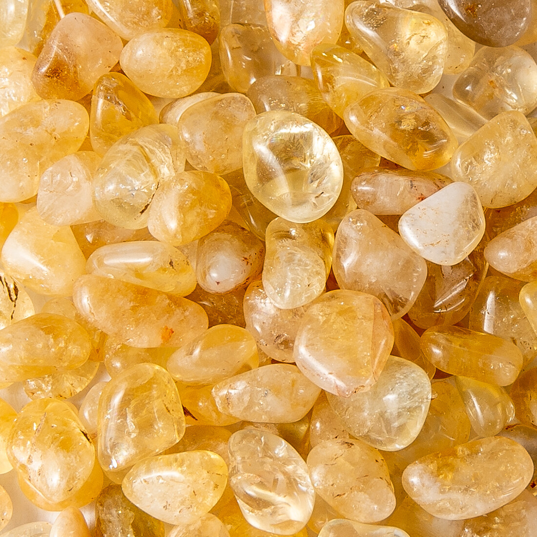 50g Tumbled Citrine Quartz Gemstone Crystals 10-20 Stones Bulk Rocks Wholesale