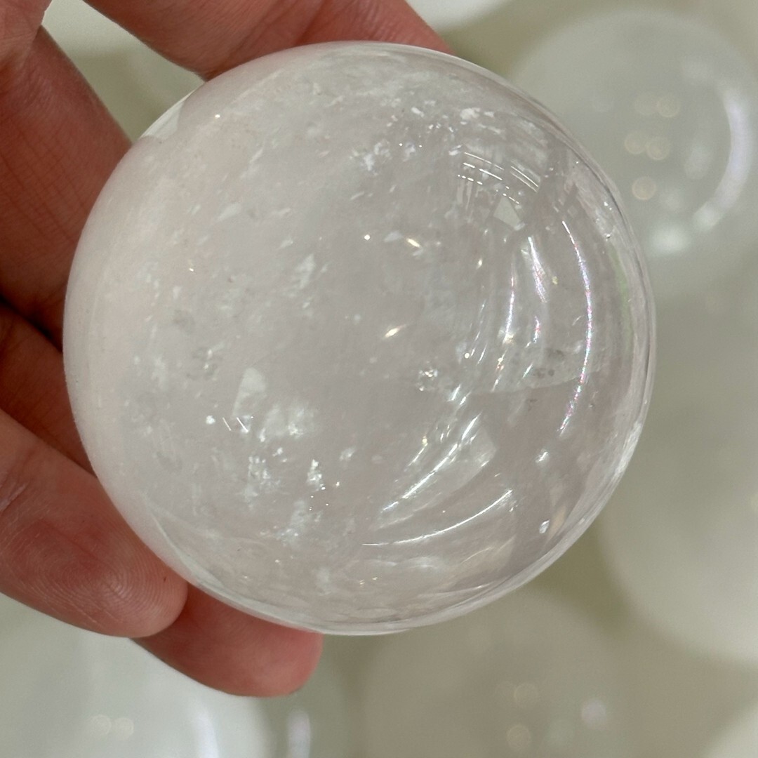 Natural Iceland Spar Optical Calcite Quartz Crystal Mineral Specimen 300g+ 1pc