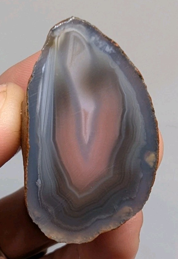 Swazi Rose Agate Cut Halves, Mozambique Agates, 38 Grams (1.25 Oz), US Seller