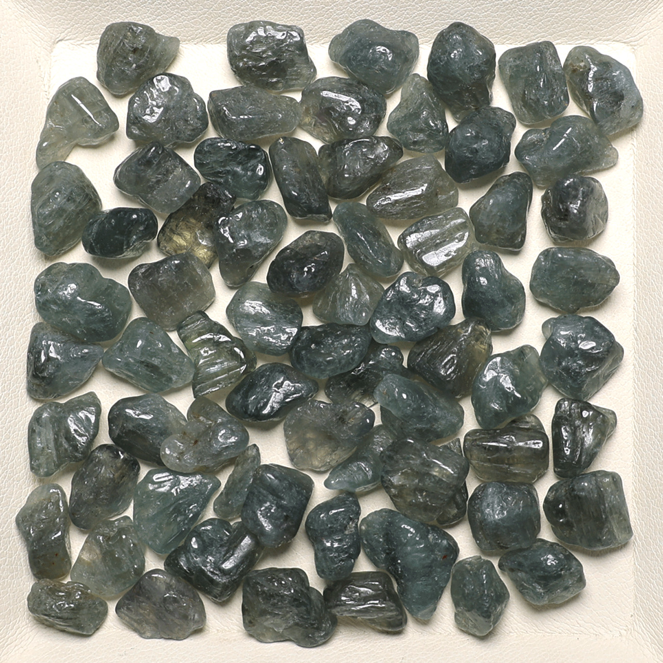 The Jewel Of Teal Waters~ 70 PC Natural Grandidierite Polished Gem Crystals Set