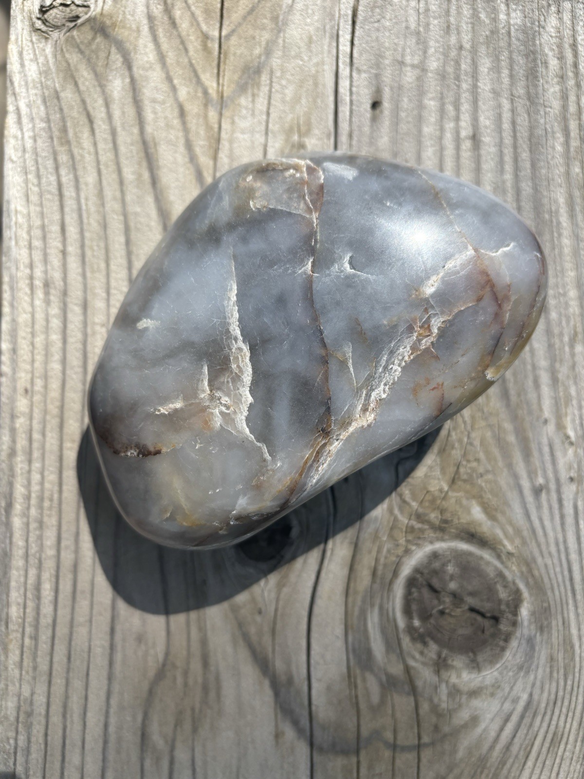 ***HUGE*** Tumbled Polished Yellowstone Quartzite Specimen 1 lb. 5 oz. Decor