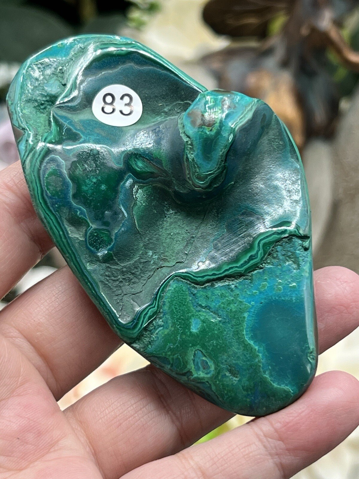 Natural “Malacolla” Malachite & Chrysocolla Freeforms L@@K Free ship & Gift