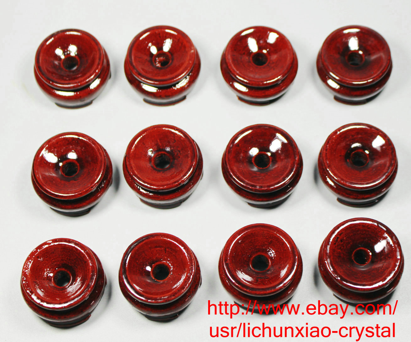 9PCS Red Rosewood Wooden Base Stand holding Crystal Egg Sphere Ball
