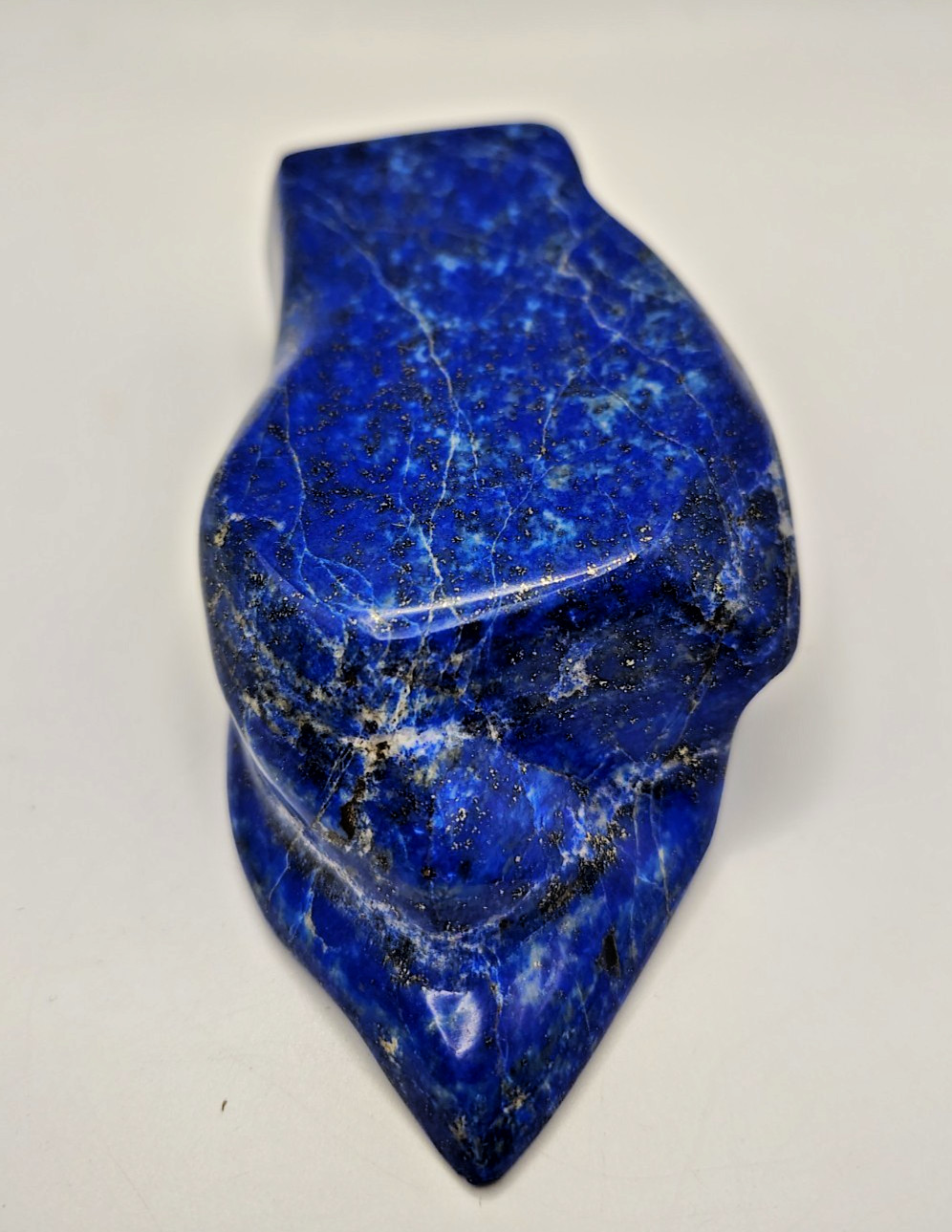 Polished Lapis Lazuli Mineral Specimen Stone Crystal Freeform 286.51g Gemstone