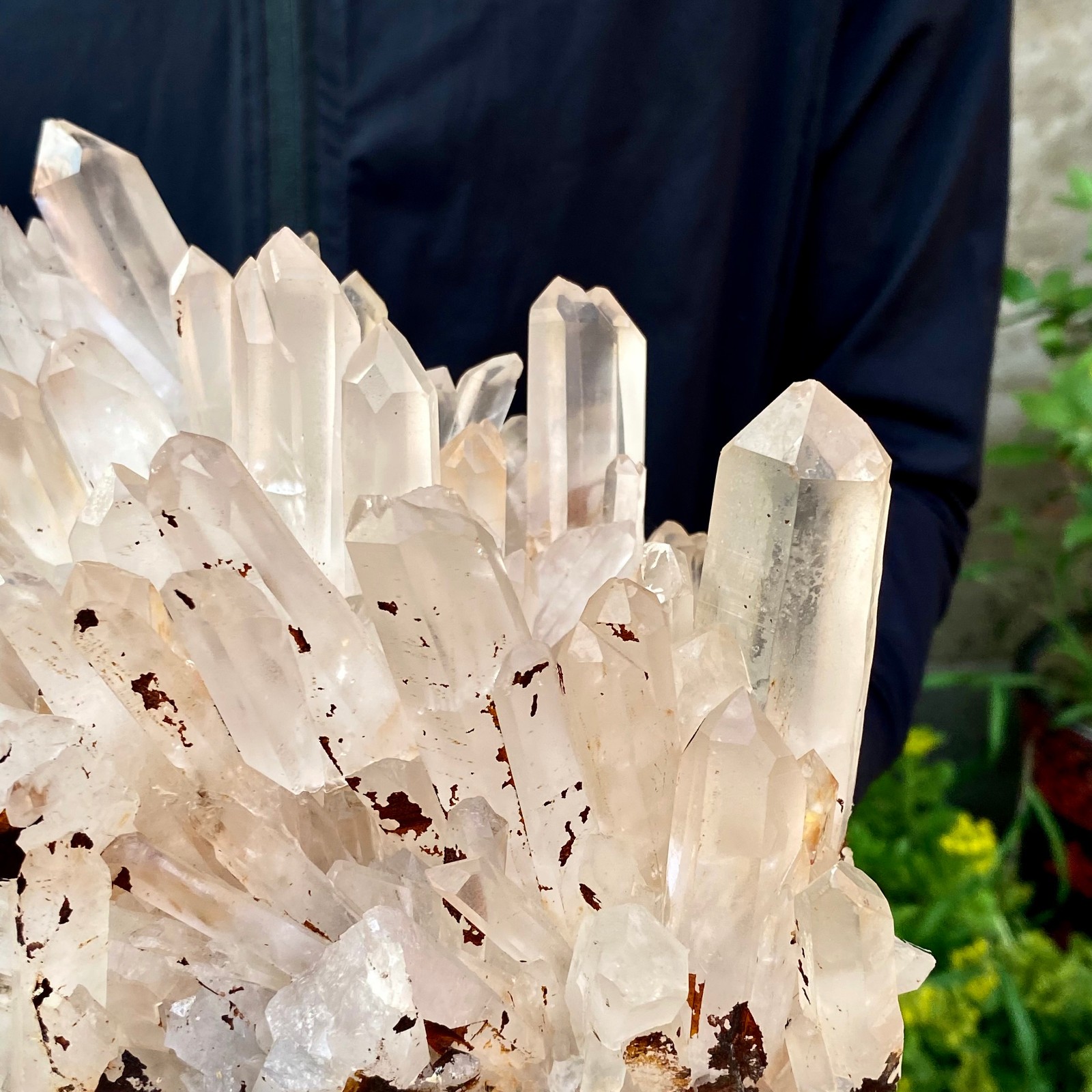 10.25LB Large Natural White Clear Quartz Crystal Cluster Rough Healing Specimen