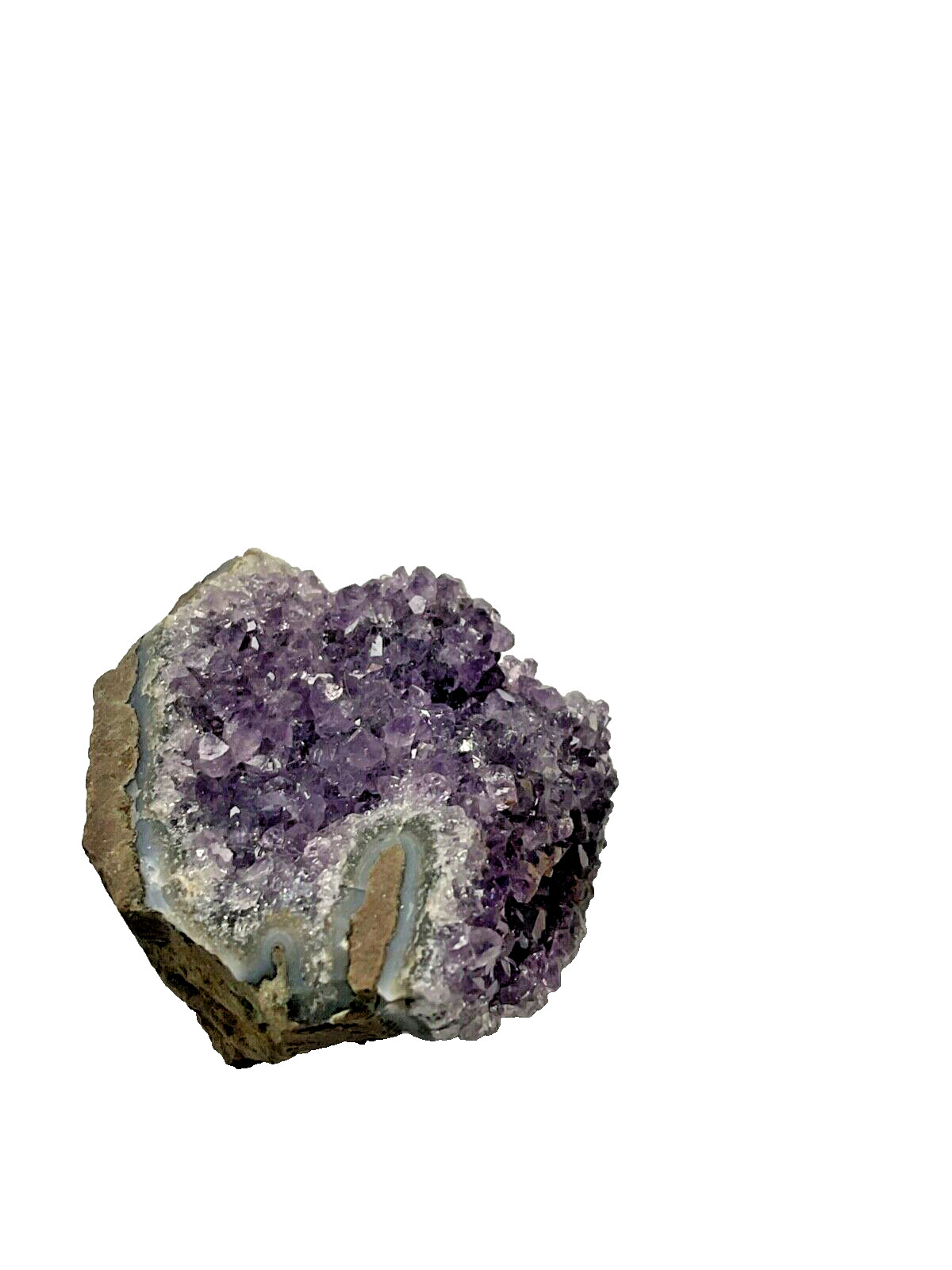 Natural Quartz Amethyst Cluster Crystal Geode, 1 7/8″ x 1 3/4″ x 1″, 66G