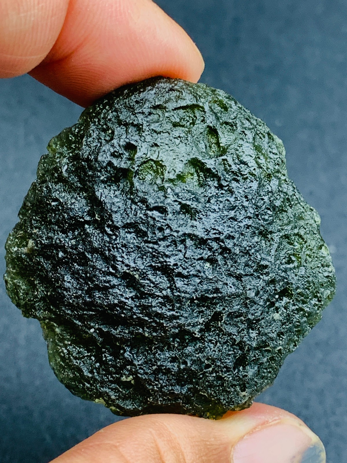 TOP Moldavite Raw Moldavite Crystal from Czech Republic PICcertificate 118CT