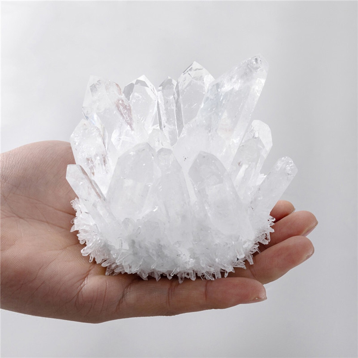 200g+ Rare Large Raw Clear Quartz Crystal Cluster Quartz Mineral Specimens Decor
