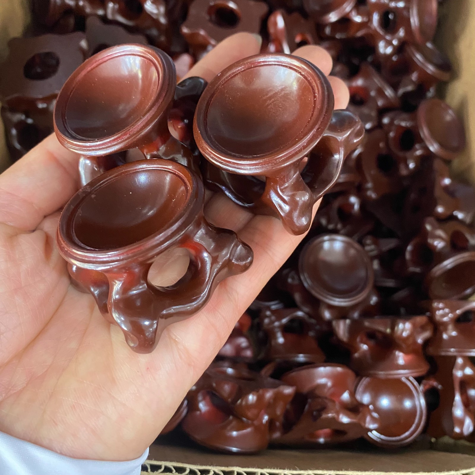 5pcs Wood Display Stand Crystal Ball Sphere Globe Stone Holder