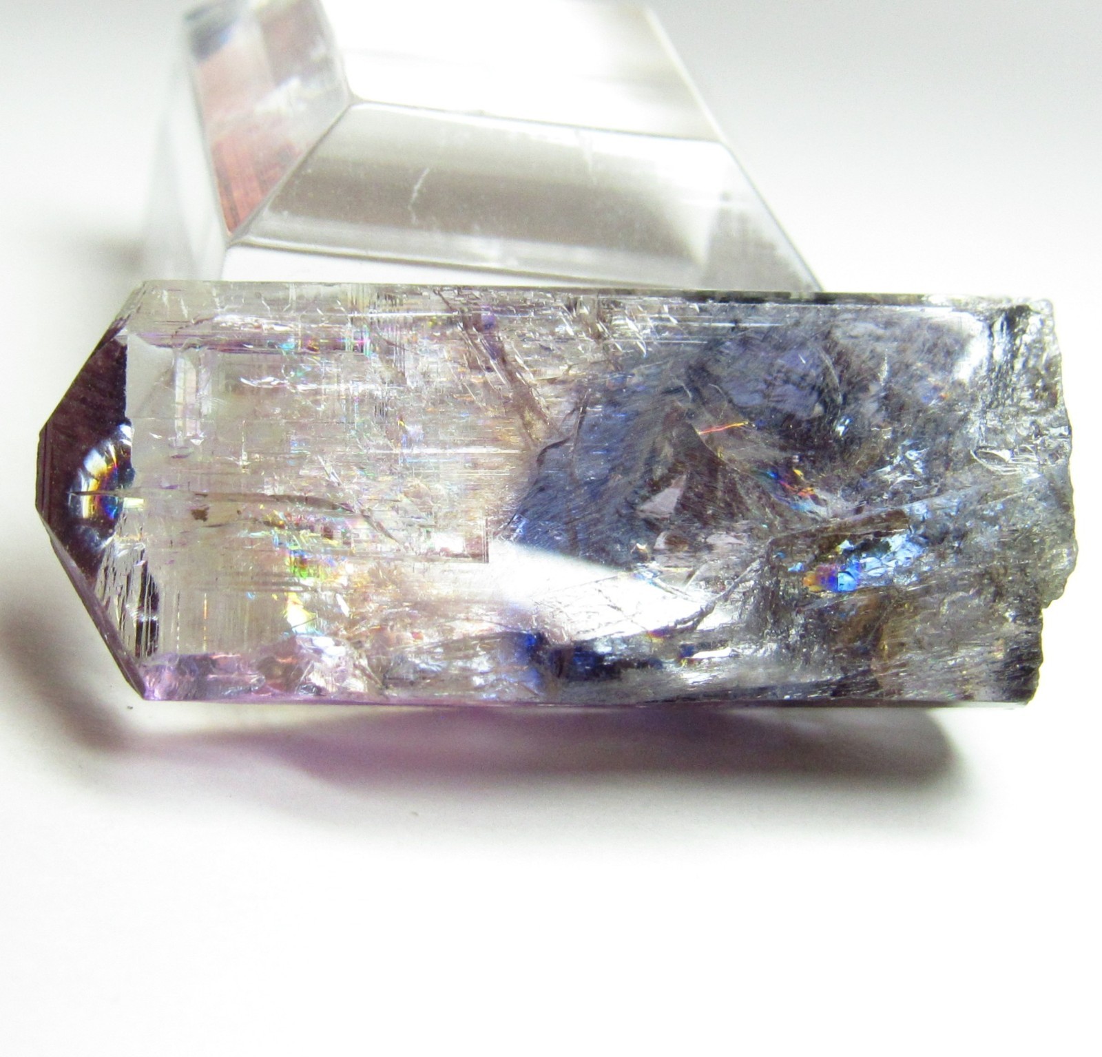 ENTICING ULTRA RARE UNHEATED IRIDESCENT FANCY COLOR GEM TANZANITE!!!! TANZANIA