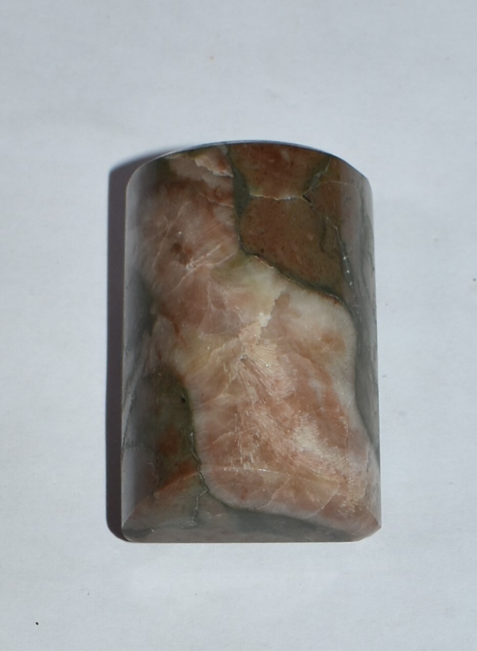 Jade Blue Ridge Specimen North Carolina USA Brown, Olive Green, Pink White Bone