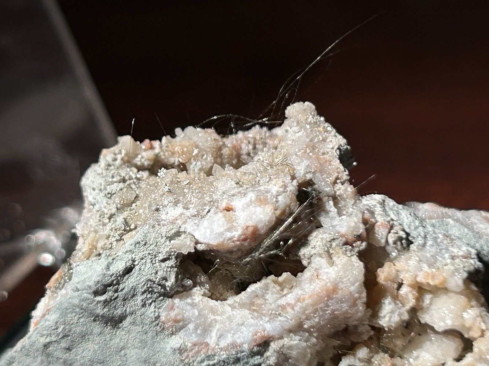 MILLERITE, Chalcopyrite, Pyrite, Quartz – Halls Gap, Lincoln County, Kentucky