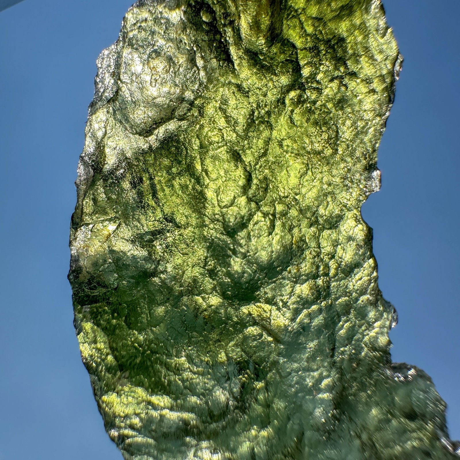 Raw Big Natural Moldavite / Rough Authentic Green Czech Republic Tektite