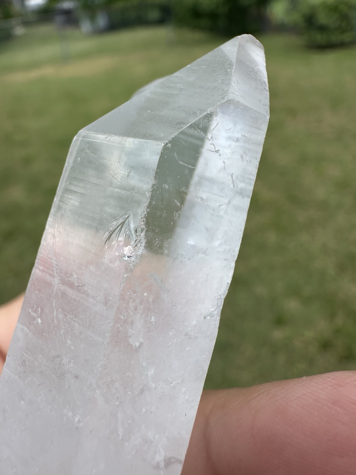 Arkansas Clear Quartz Lemurian Seed Crystal Parallel Twin Point Formation 1.7 oz