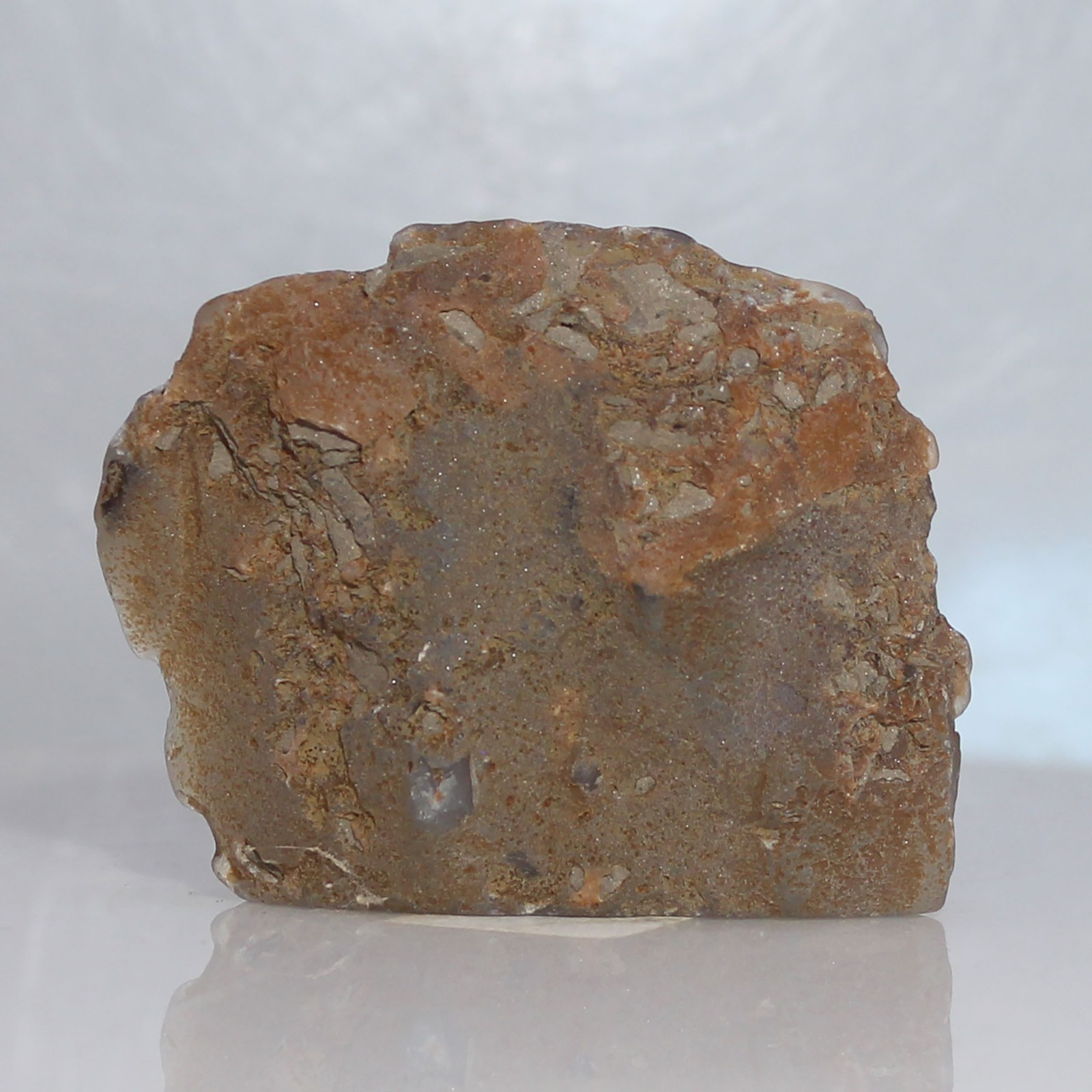 Oregon Chalcedony Opaque White Blue Streaks Crystal Mineral Rock High Polish